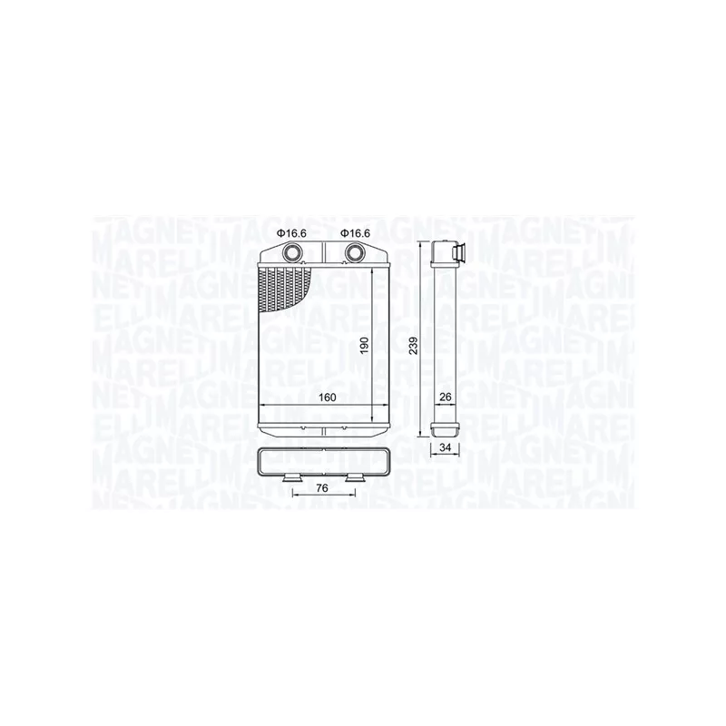 Système de chauffage MAGNETI MARELLI 350218507000