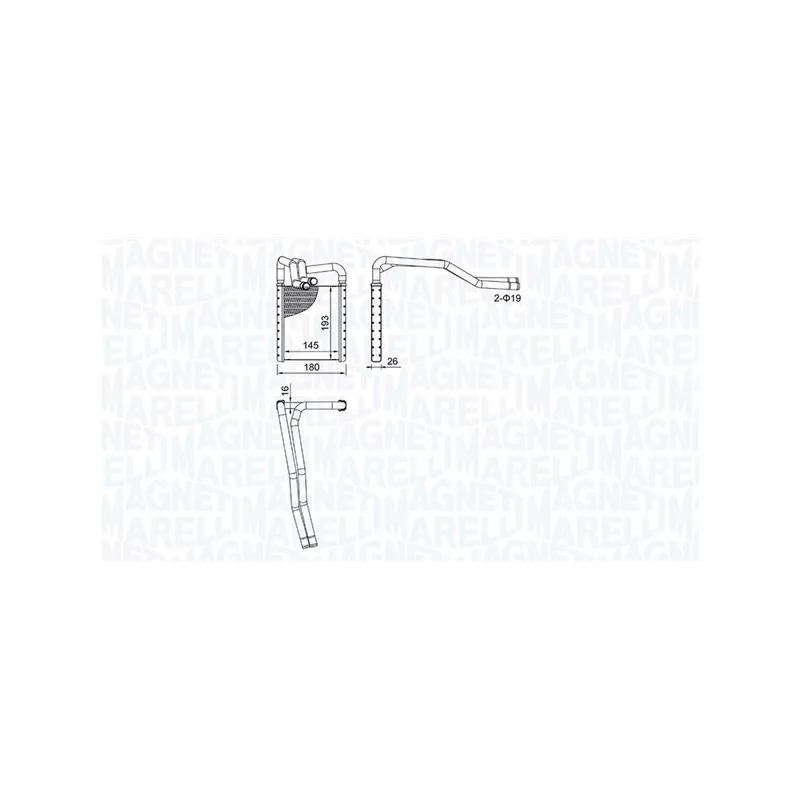 Système de chauffage MAGNETI MARELLI 350218508000
