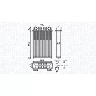 Système de chauffage MAGNETI MARELLI 350218512000