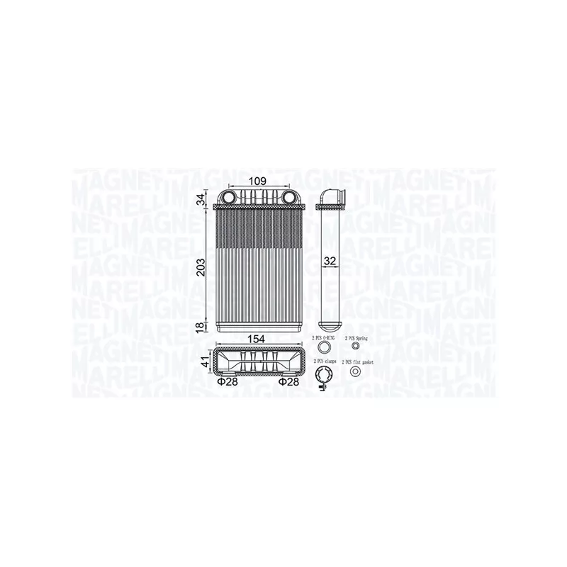 Système de chauffage MAGNETI MARELLI 350218512000