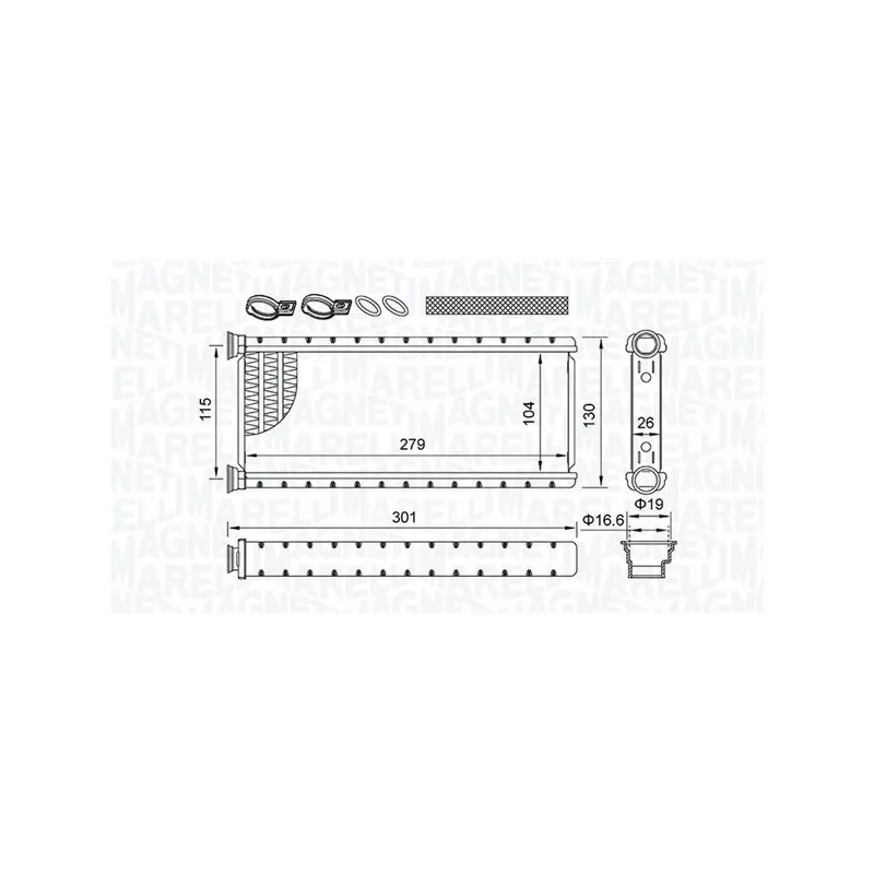Système de chauffage MAGNETI MARELLI 350218514000
