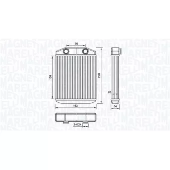 Système de chauffage MAGNETI MARELLI 350218516000