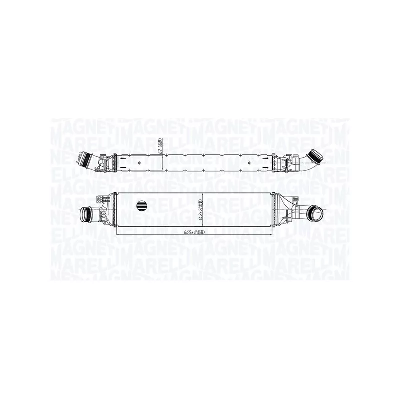Intercooler, échangeur MAGNETI MARELLI 351319205600