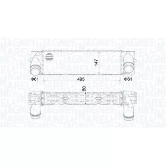 Intercooler, échangeur MAGNETI MARELLI