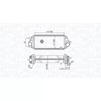 Intercooler, échangeur MAGNETI MARELLI 351319205720