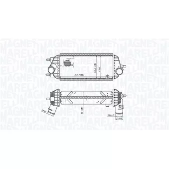 Intercooler, échangeur MAGNETI MARELLI 351319205730