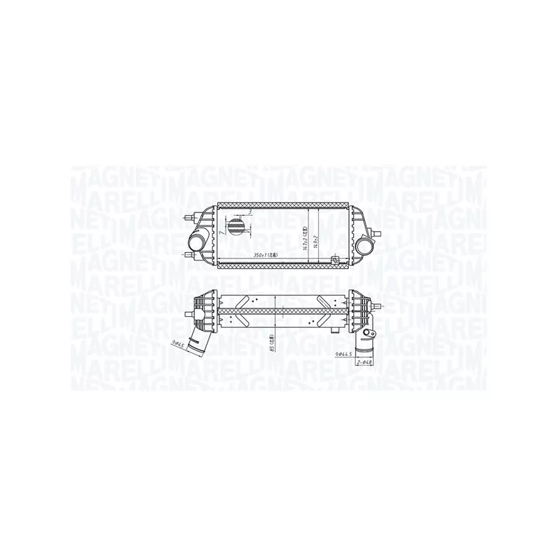 Intercooler, échangeur MAGNETI MARELLI 351319205730