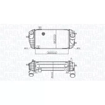 Intercooler, échangeur MAGNETI MARELLI