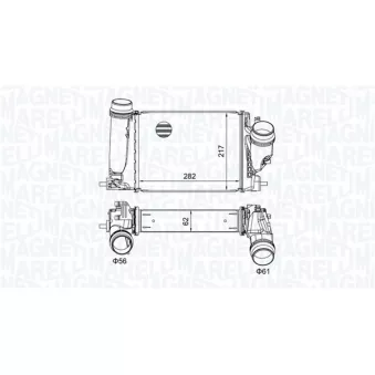 Intercooler, échangeur MAGNETI MARELLI