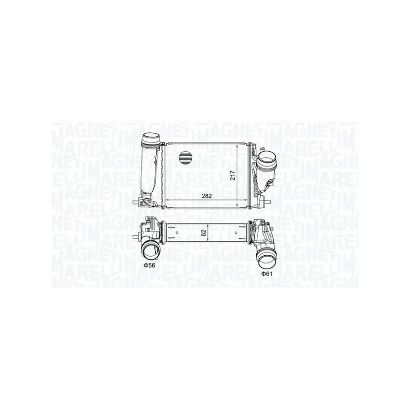 Intercooler, échangeur MAGNETI MARELLI 351319205830