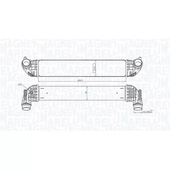 Intercooler, échangeur MAGNETI MARELLI 351319205860