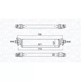 Intercooler, échangeur MAGNETI MARELLI