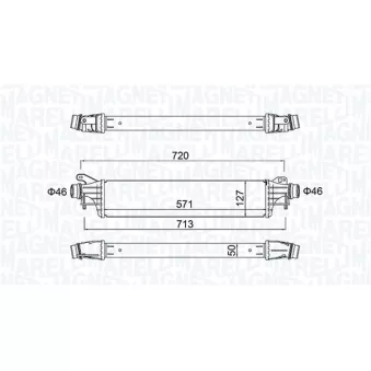 Intercooler, échangeur MAGNETI MARELLI