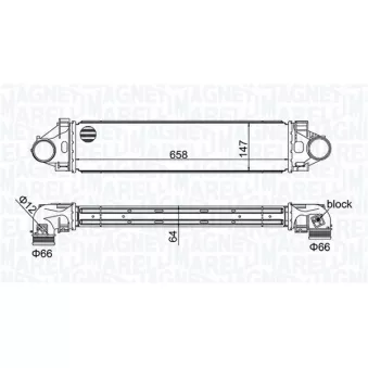 Intercooler, échangeur MAGNETI MARELLI