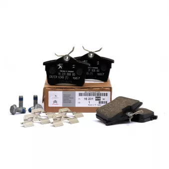 Jeu de 4 plaquettes de frein arrière OE 1668247580