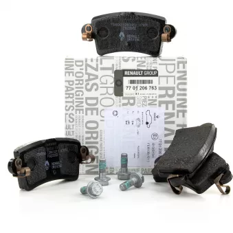 Jeu de 4 plaquettes de frein arrière OE 7701206763