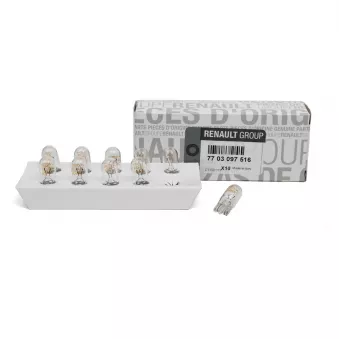 Ampoule, éclairage des instruments OE 7703097516