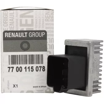 Appareil de commande, temps de préchauffage OE 7700115078