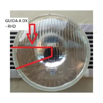 Optique, projecteur principal ASHIKA 07-00-002R