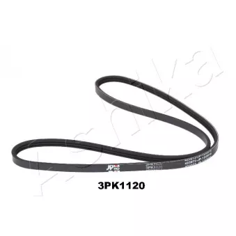 Courroie trapézoïdale à nervures ASHIKA 112-3PK1120
