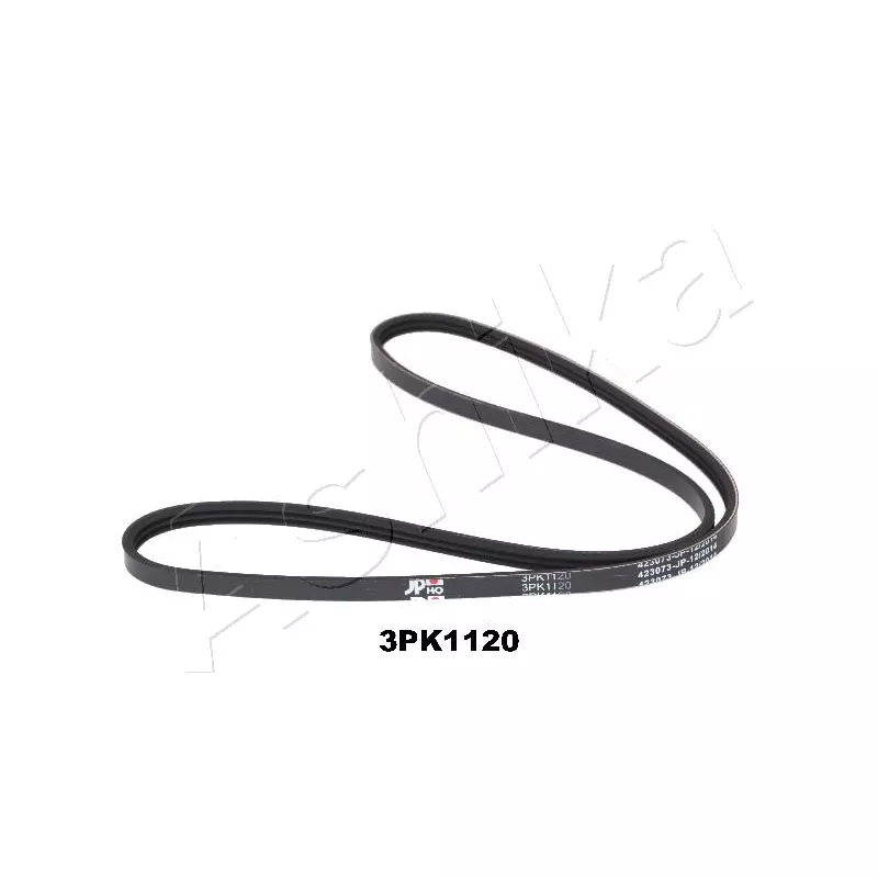 Courroie trapézoïdale à nervures ASHIKA 112-3PK1120