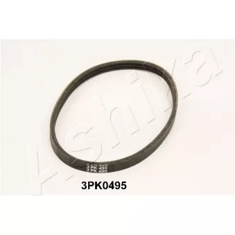 Courroie trapézoïdale à nervures ASHIKA 112-3PK495