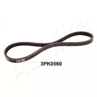 Courroie trapézoïdale à nervures ASHIKA 112-3PK560