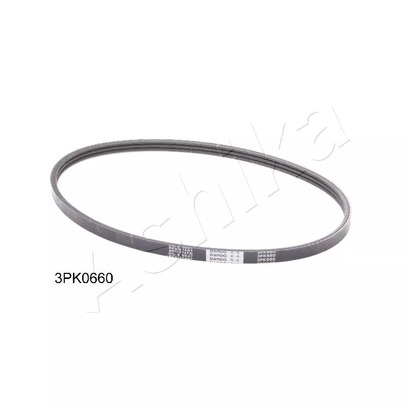 Courroie trapézoïdale à nervures ASHIKA 112-3PK660