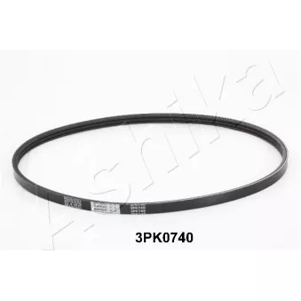 Courroie trapézoïdale à nervures ASHIKA 112-3PK740