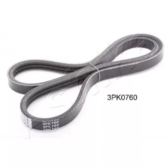 Courroie trapézoïdale à nervures ASHIKA 112-3PK760