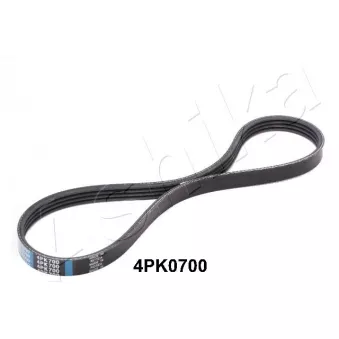 Courroie trapézoïdale à nervures ASHIKA 112-4PK0700