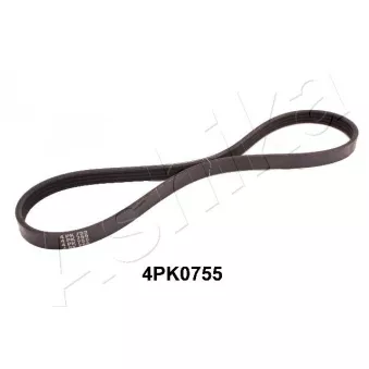 Courroie trapézoïdale à nervures ASHIKA 112-4PK0755