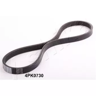 Courroie trapézoïdale à nervures ASHIKA 112-4PK730