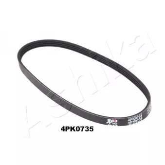 Courroie trapézoïdale à nervures ASHIKA 112-4PK735