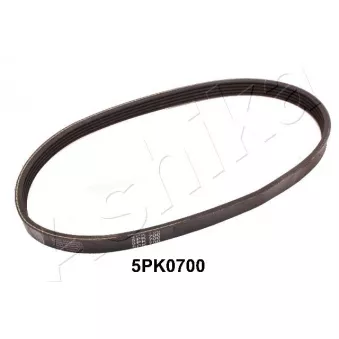 Courroie trapézoïdale à nervures ASHIKA 112-5PK0700