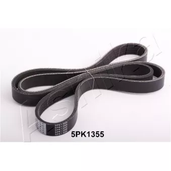 Courroie trapézoïdale à nervures ASHIKA 112-5PK1355