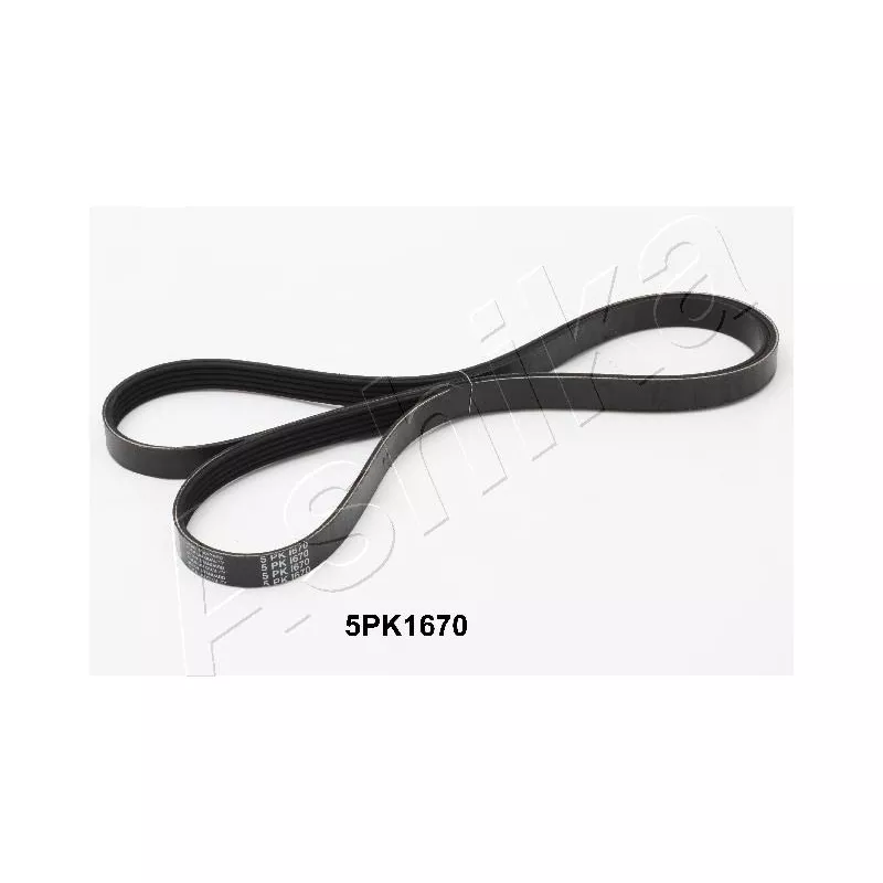 Courroie trapézoïdale à nervures ASHIKA 112-5PK1670