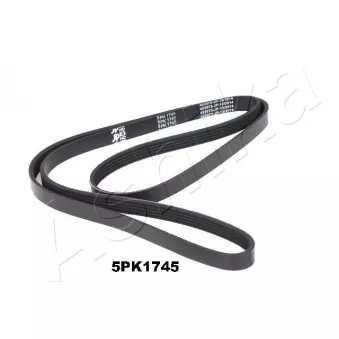 Courroie trapézoïdale à nervures ASHIKA 112-5PK1745