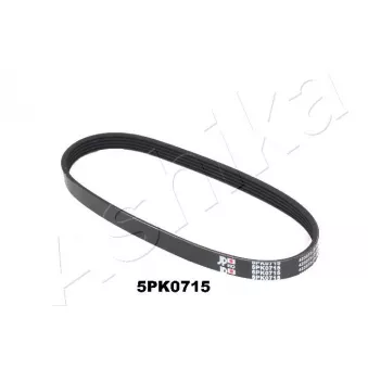 Courroie trapézoïdale à nervures ASHIKA 112-5PK715