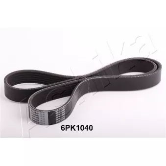 Courroie trapézoïdale à nervures ASHIKA 112-6PK1040