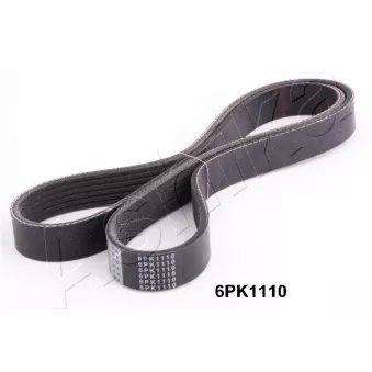 Courroie trapézoïdale à nervures ASHIKA 112-6PK1110