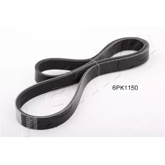 Courroie trapézoïdale à nervures ASHIKA 112-6PK1150