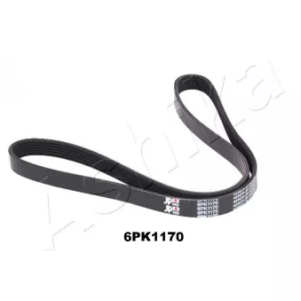 Courroie trapézoïdale à nervures ASHIKA 112-6PK1170