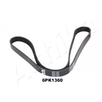 Courroie trapézoïdale à nervures ASHIKA 112-6PK1360