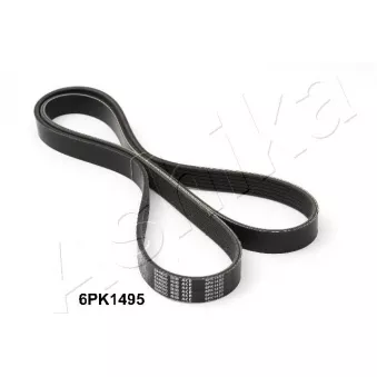 Courroie trapézoïdale à nervures ASHIKA 112-6PK1495