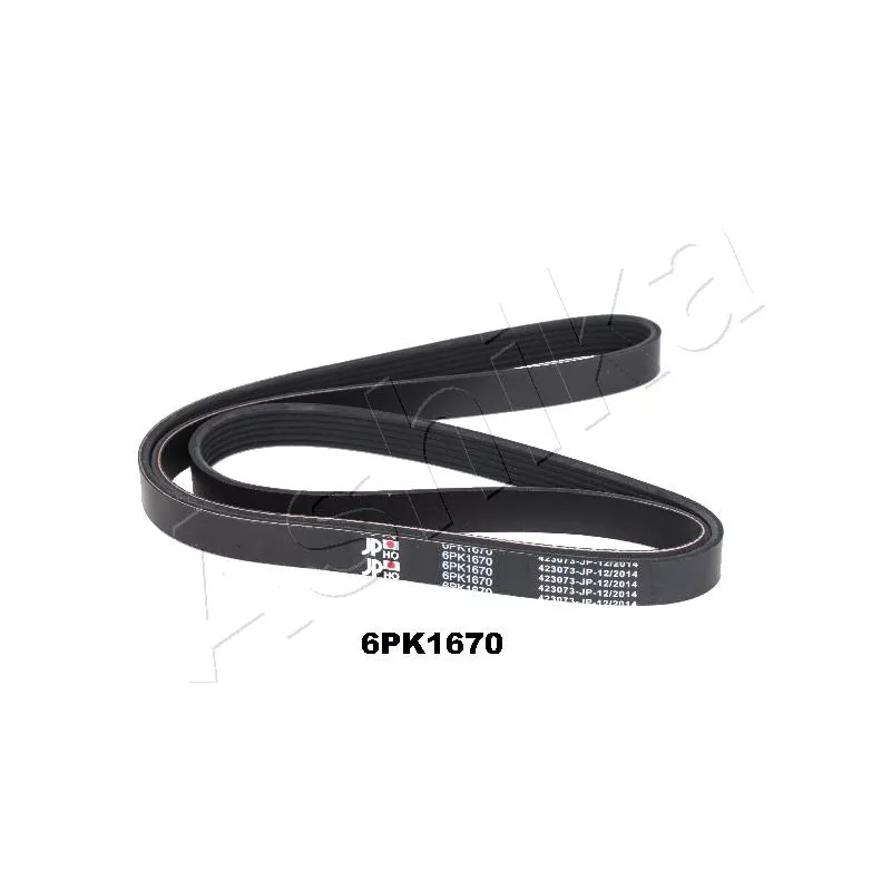 Courroie trapézoïdale à nervures ASHIKA 112-6PK1670