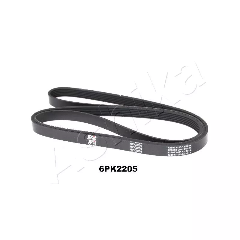 Courroie trapézoïdale à nervures ASHIKA 112-6PK2205