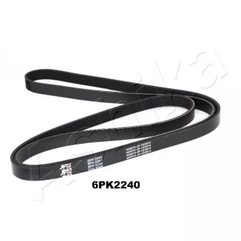 Courroie trapézoïdale à nervures ASHIKA 112-6PK2240