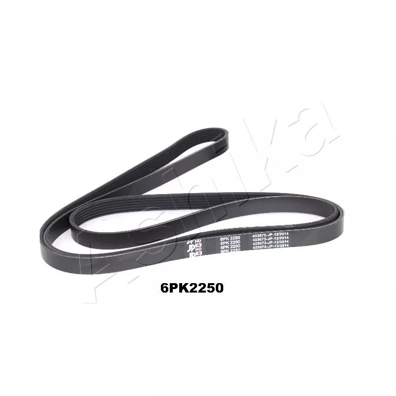 Courroie trapézoïdale à nervures ASHIKA 112-6PK2250