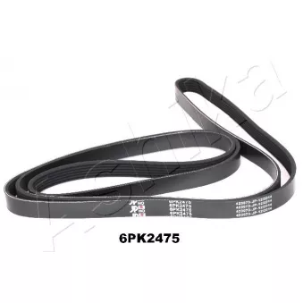 Courroie trapézoïdale à nervures ASHIKA 112-6PK2475